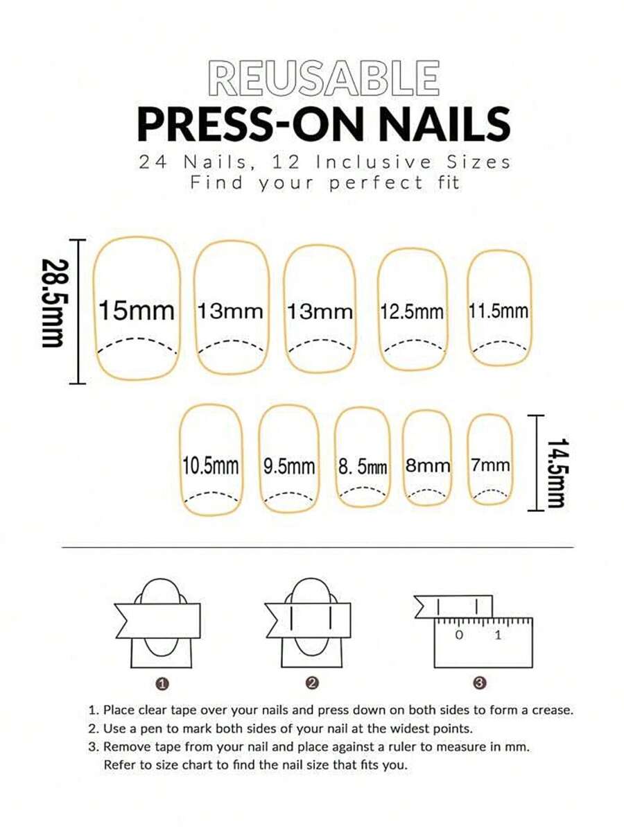 24Pcs Mid-Length Gradient White To Blue Toenail/Fingernail Artificial Nails, Elegant Ombre Design With Rhinestones Press On Nails Nail Supplies Nails